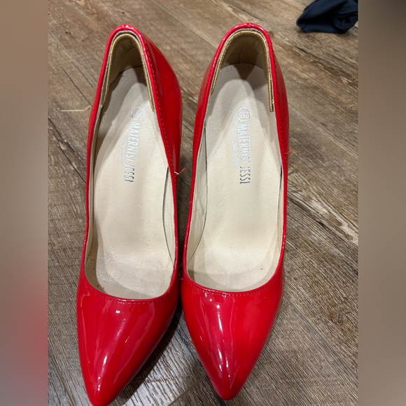 Women’s pumps heels red - Picture 2 of 4